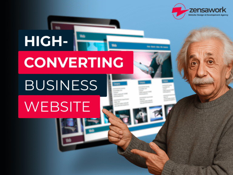 high-converting business website